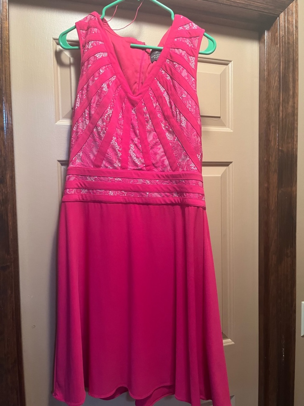 Adrianna Papell Hot Pink Cocktail Dress